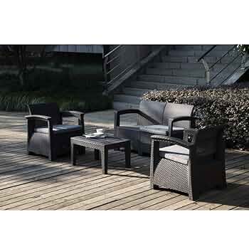 Amazon.co.jp: ガーデンソファー ラタン調 屋外 ガーデン